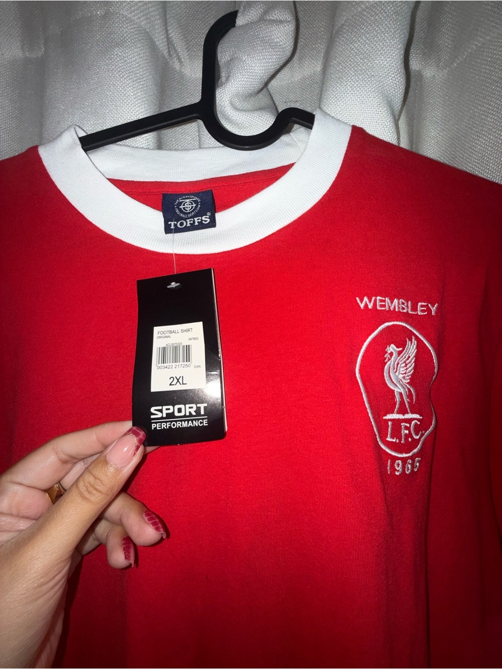 Toffs Wembley L.F.C. Red Short Sleeve Ringer Tee NWT size 2XL